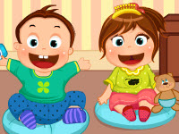 Adorable Twin Baby