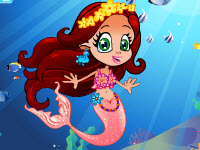 人魚公主貝拉的晚會,Cute Mermaid Princess