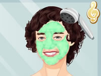 Famous Singer Harry Styles Facial