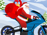 Santa Claus On Bike