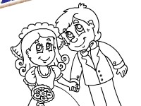 Wedding Couple Coloring